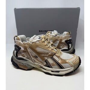 Balenciaga Runner Sneaker Beige/Black/White Size 11 US 44 EU